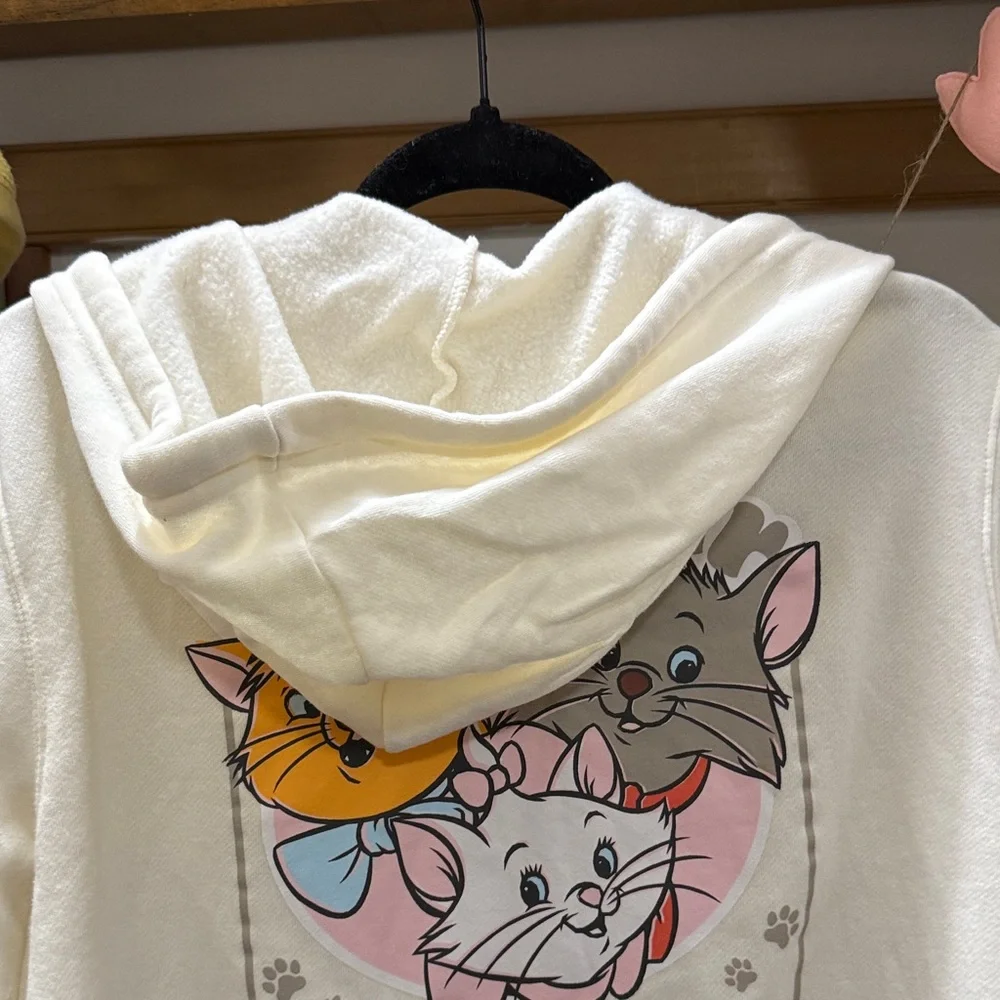 Disney Marie Cat Hoodie - Cream